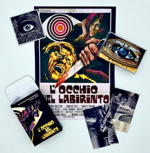 Carica l'immagine nel visualizzatore di Gallery, Roberto Nicolosi - "L'occhio nel labirinto" Original Soundtrack (Box set con audiocassetta, scatola, magnete, locandina originale e cartolina) Edizione limitata