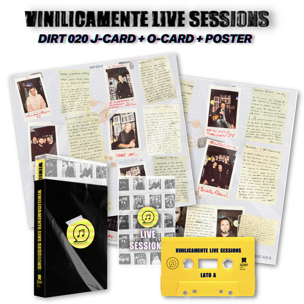 Vinilicamente Live Sessions (released exclusively on audiocassette, OUT NOVEMBER 30th, PRE-ORDER NOW)