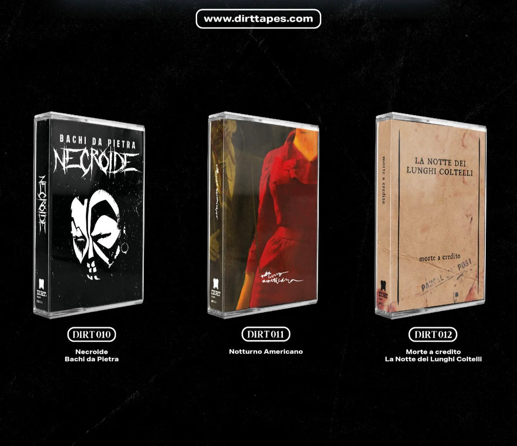 Italian underground bundle: Bachi da pietra + Emidio Clementi + La Notte dei lunghi coltelli & bundle cassette + The Tape-roller plus